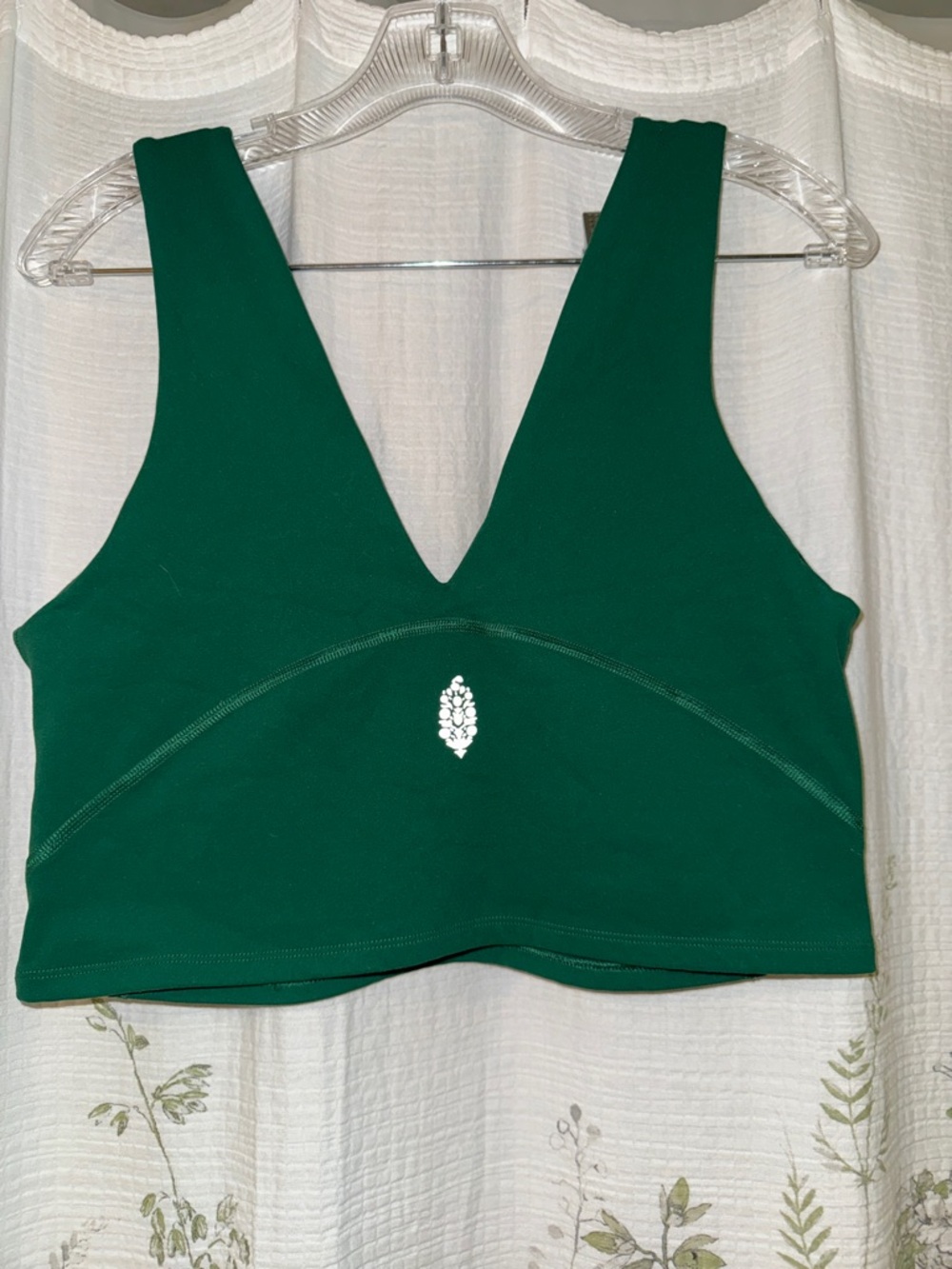 Free people Deep Emerald V-Neck Cropped